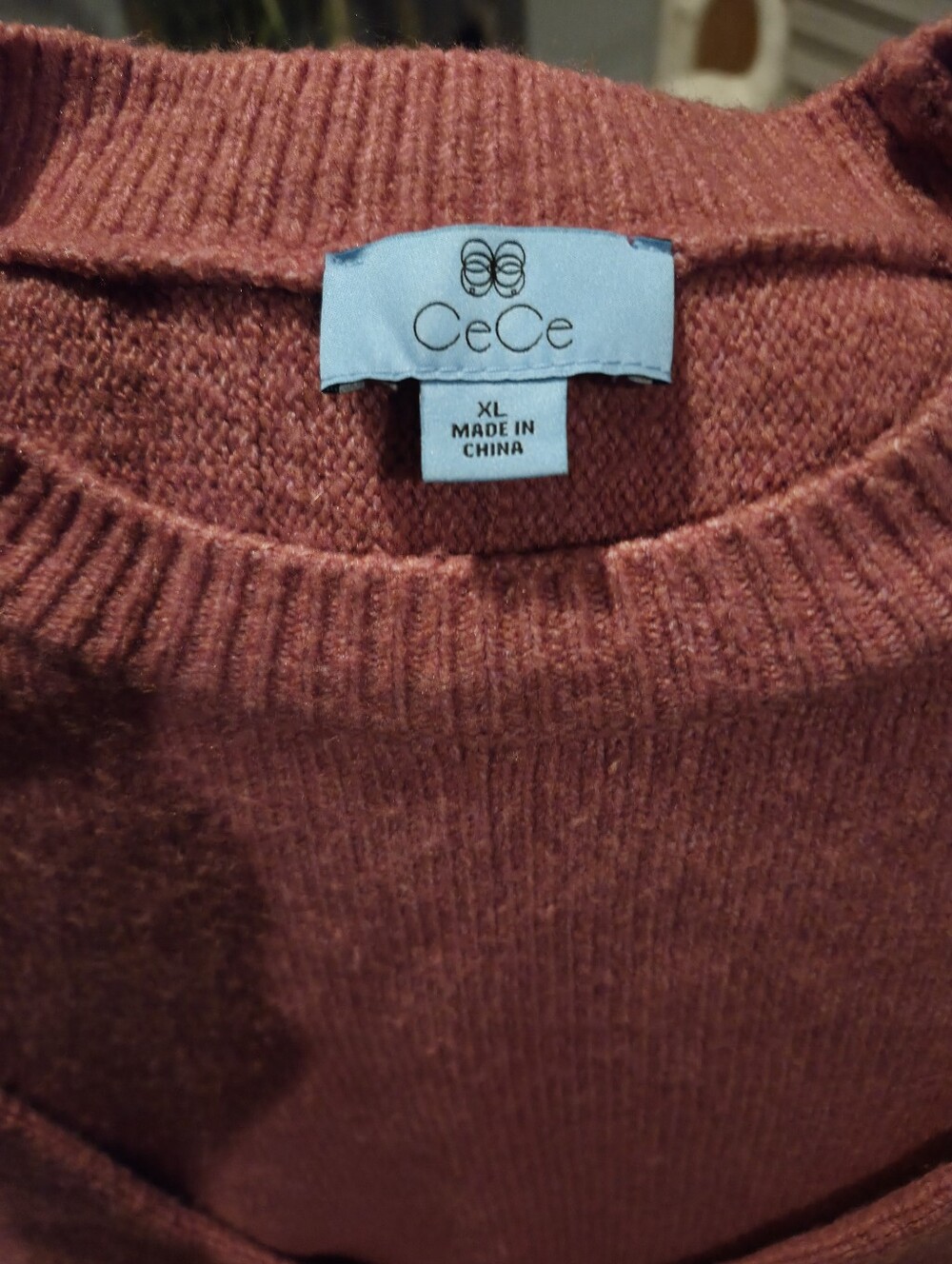 CeCe Pink Crewneck Sweater